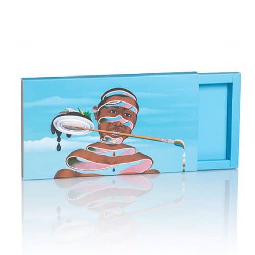 Packaging blaue Produktverpackung Chocolat Schiebeschachtel von CREATEAM PROMOTION