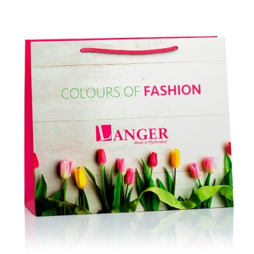 Papiertüten und Papiertaschen im Frühlings-Look für Langer von CREATEAM PROMOTION